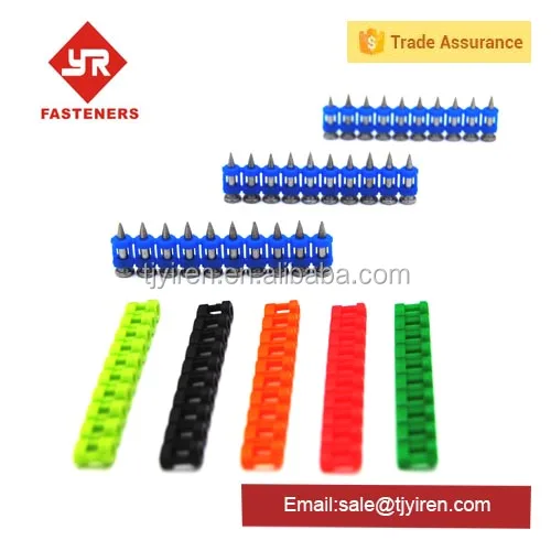 sales promotion 22mm 32mm nails for gas gun with Colored washer