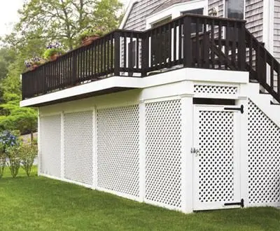 Elegant Cheap Pvc Material Plastic Fence Barrier Lattice Expandable Fence
