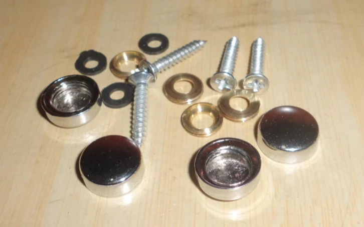 Stainless steel plastic sign screws covers bronze mirror screws cover