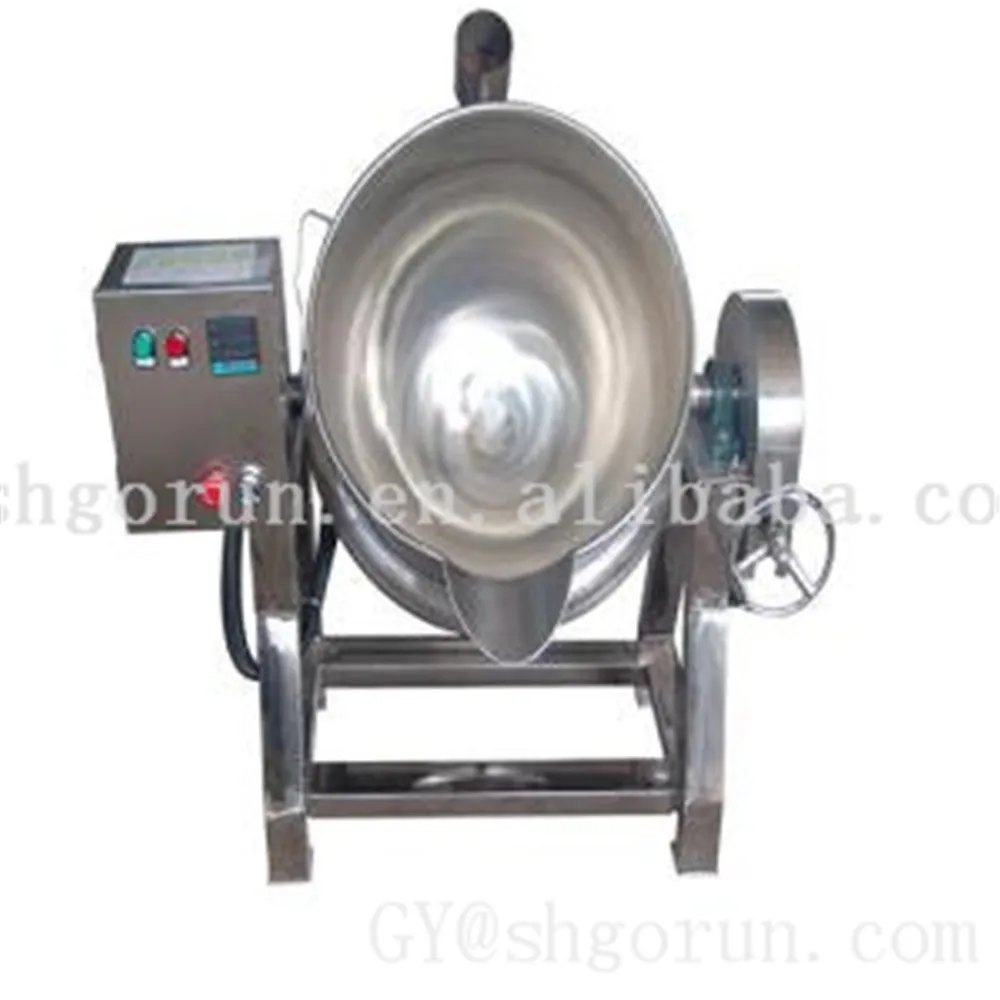 
Large Electric Boiling And Mixing Pot/ Tilting Cooking Candy Kettle 