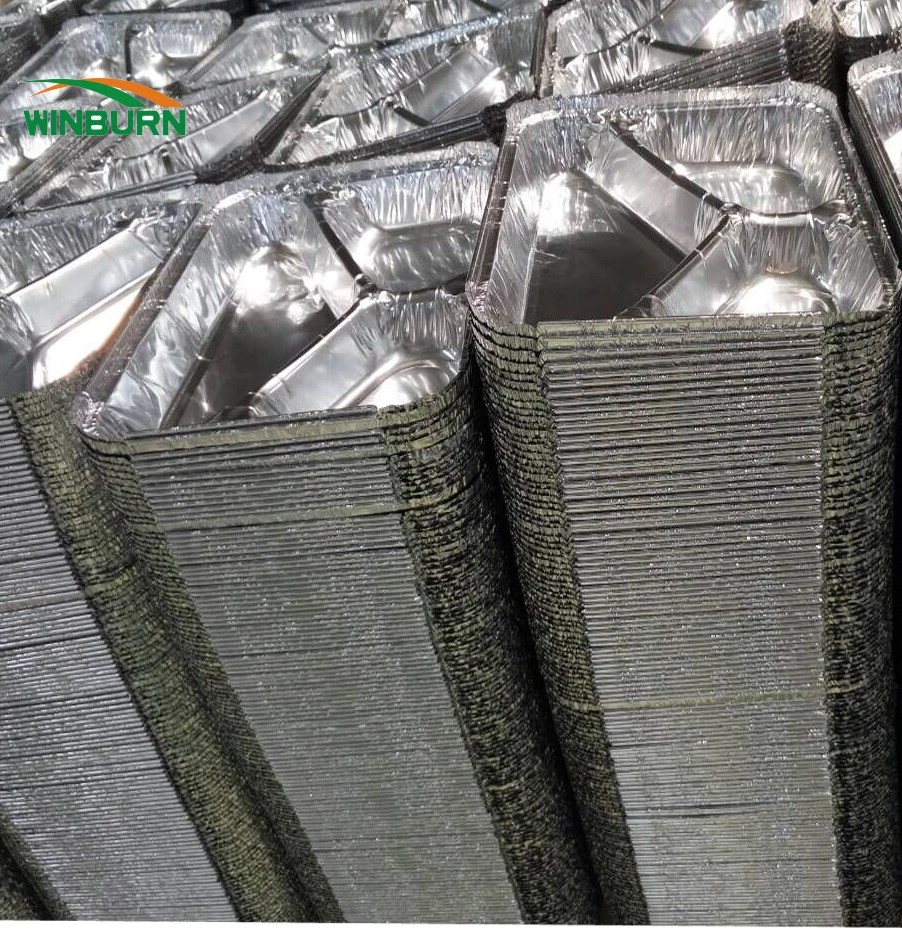 Aluminium foil plate for takeaway food