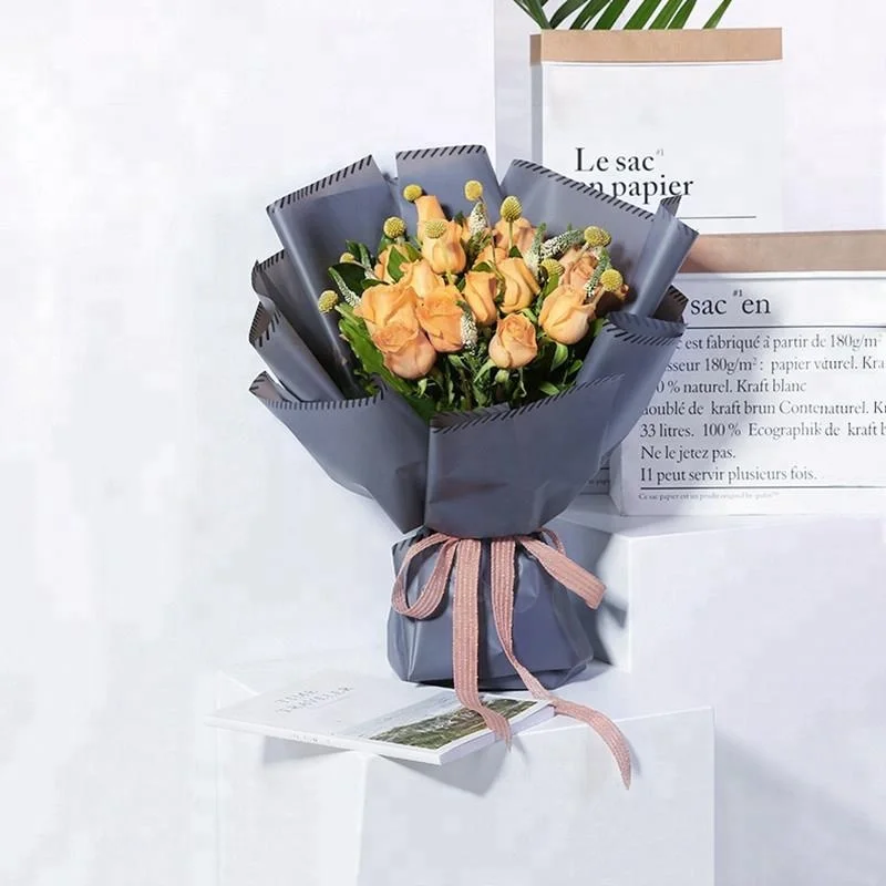 
Luxury translucent tissue paper gift waterproof flower packaging wrapping paper 