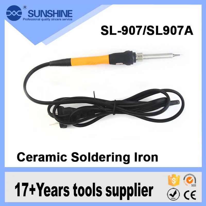 Professional Ceramic Heating Core Anti Slip Silicone Sleeve 907 Tin Soldering Irons For Sale