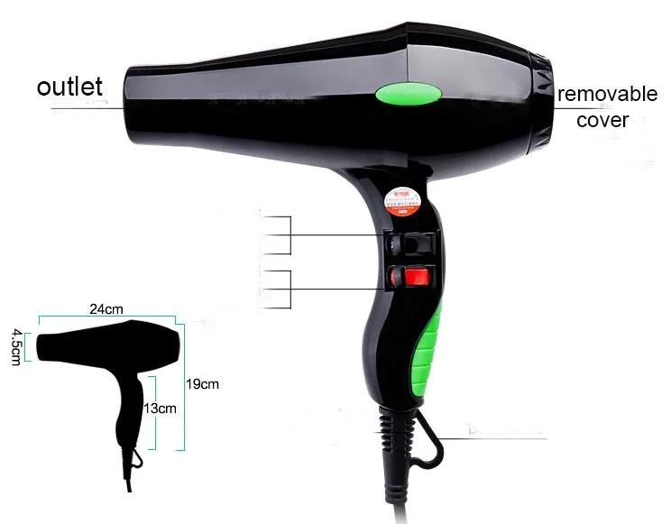 Endurance 2000w Hair styling tools hair dryer professional salon hair dryer machine