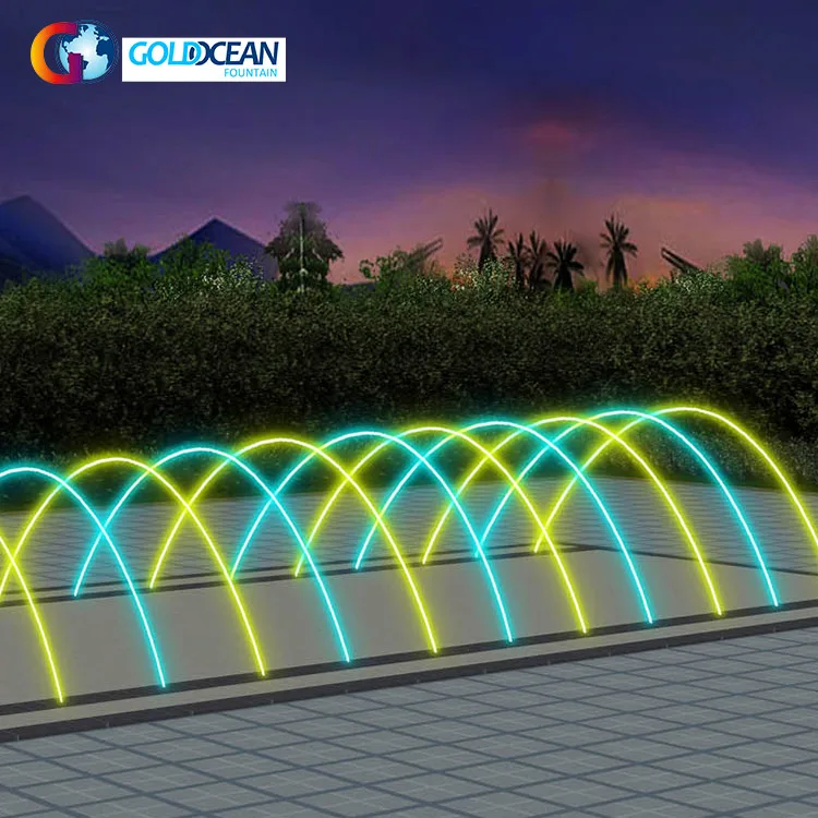 FREE DESIGN Stainless Steel Jumping Jet Laminar Jet Floor Fountain