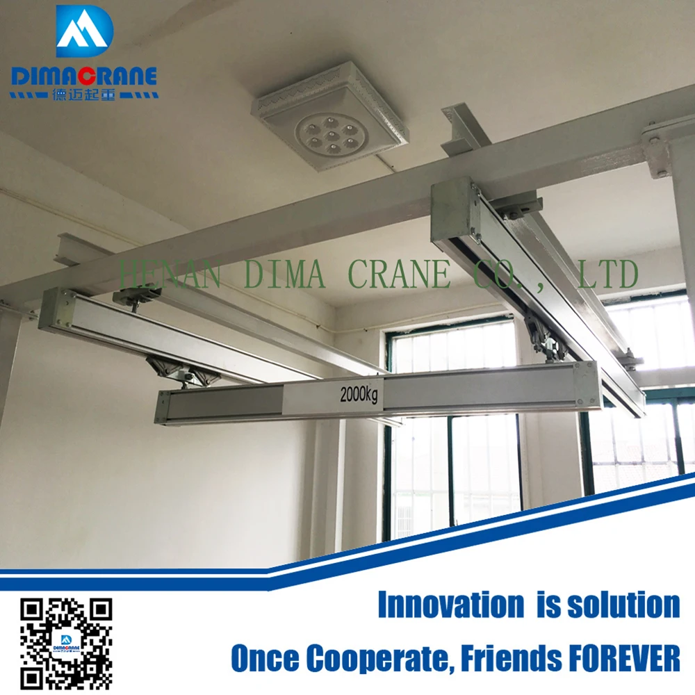 Top quality aluminum Ergonomic single beam KBK-C overhead bridge crane gold supplier