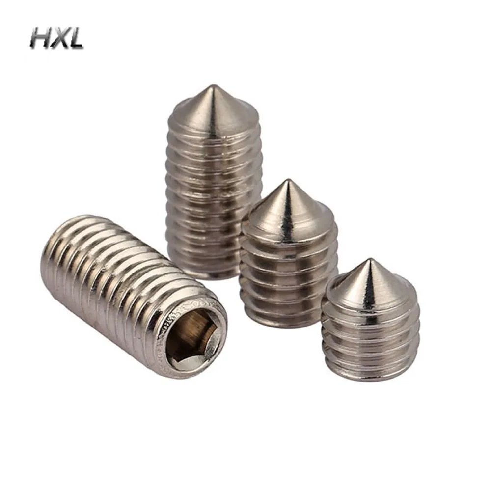 DIN915 ISO 4028 A2 Stainless steel brass tip set screw grub Screw With Dog Point