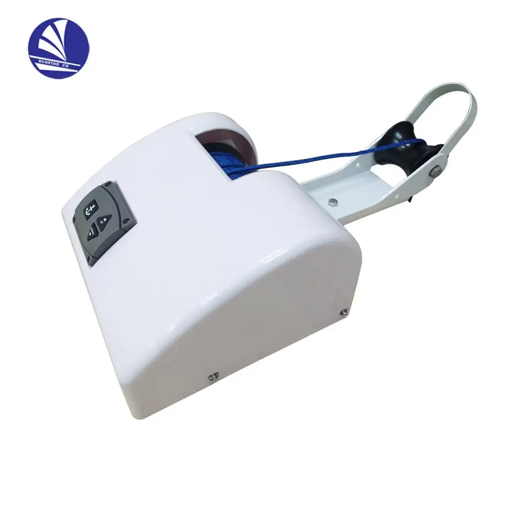 Электрическая анкерная лебедка w/луковой ролик, белая 25 Вт