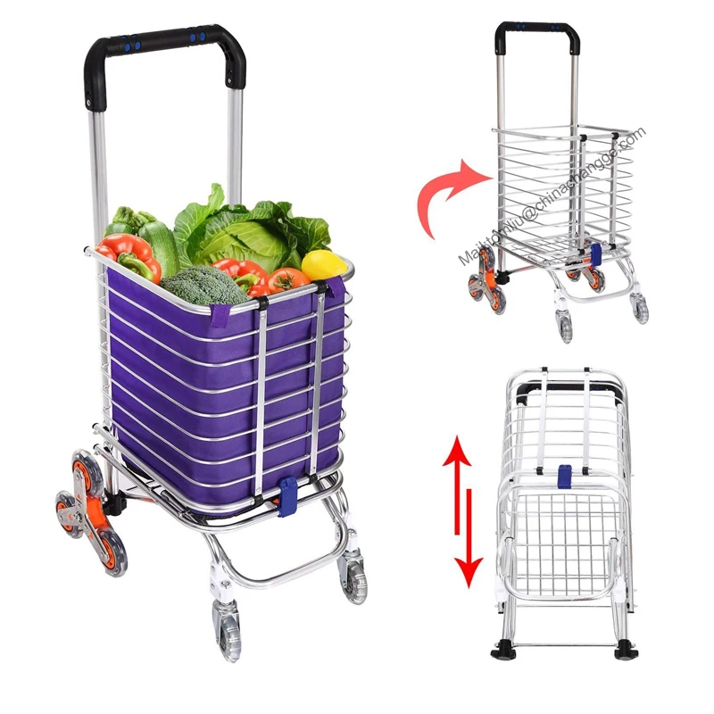 wholesale aluminum folding shopping cart for elderly