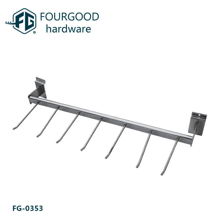 High quality U sharp metal hanging clothes display racks on hot sale