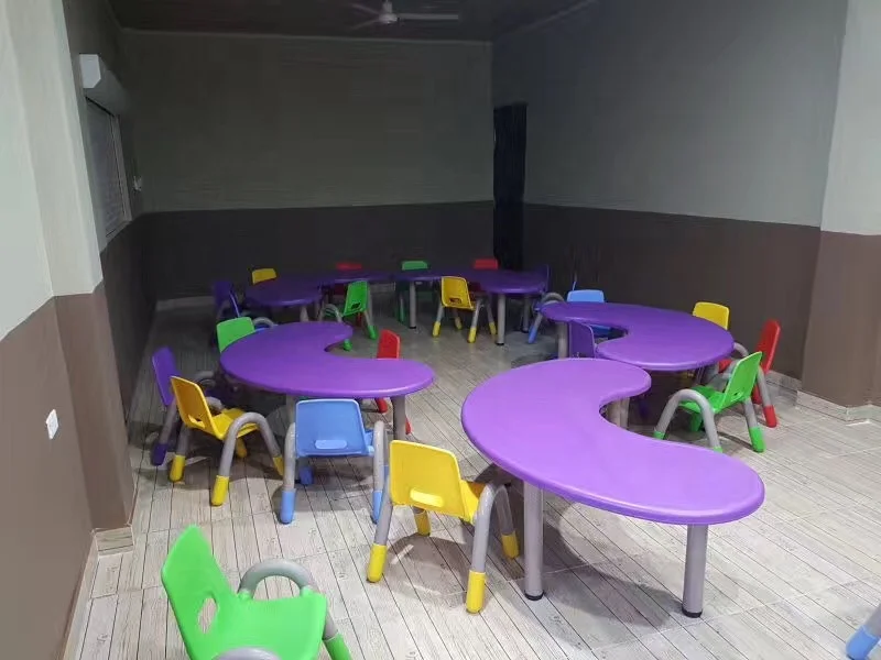 Plastic table plastic chair kindergarten furniture for preschool