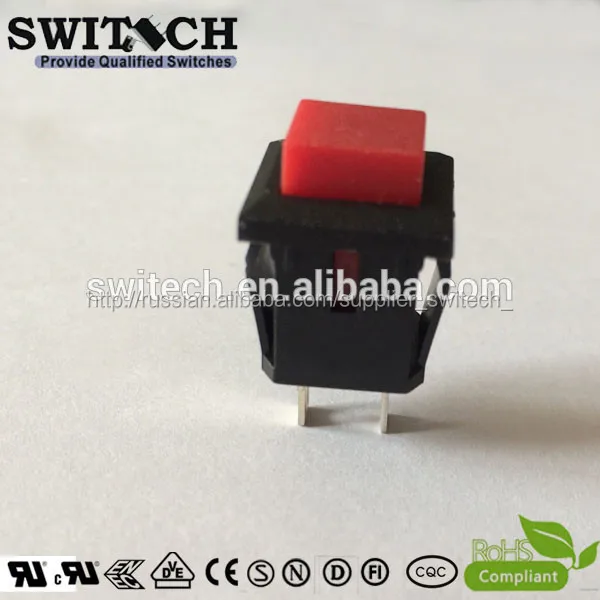 20A SPST самоблокированный красный рокерный переключатель