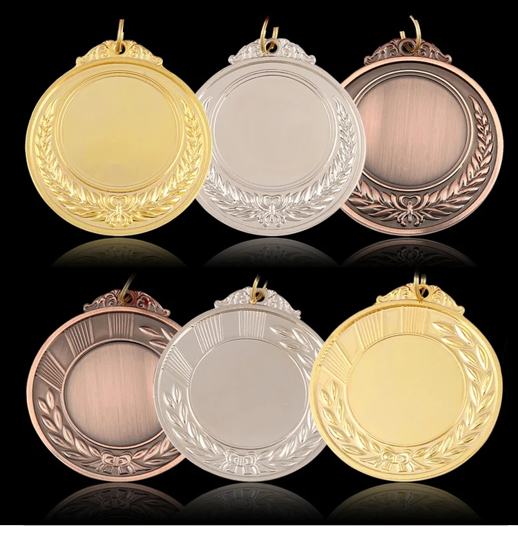 wholesales cheap zinc alloy antique metal custom plating award bronze blank medal