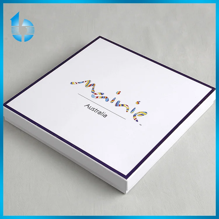 Custom Luxury Scarf Box Lid And Base Cardboard Packaging Box For Scarf