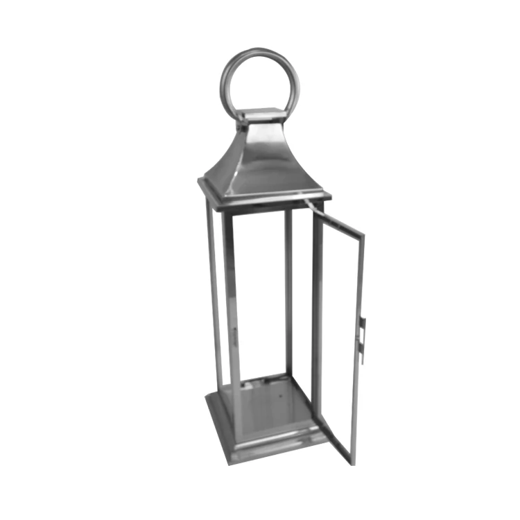 Stainless Steel Candle Holder Lantern  Silver Metal lanterns