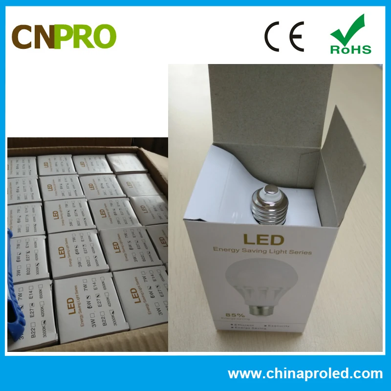 12W LED Bulbs Plastic High Lumen E27