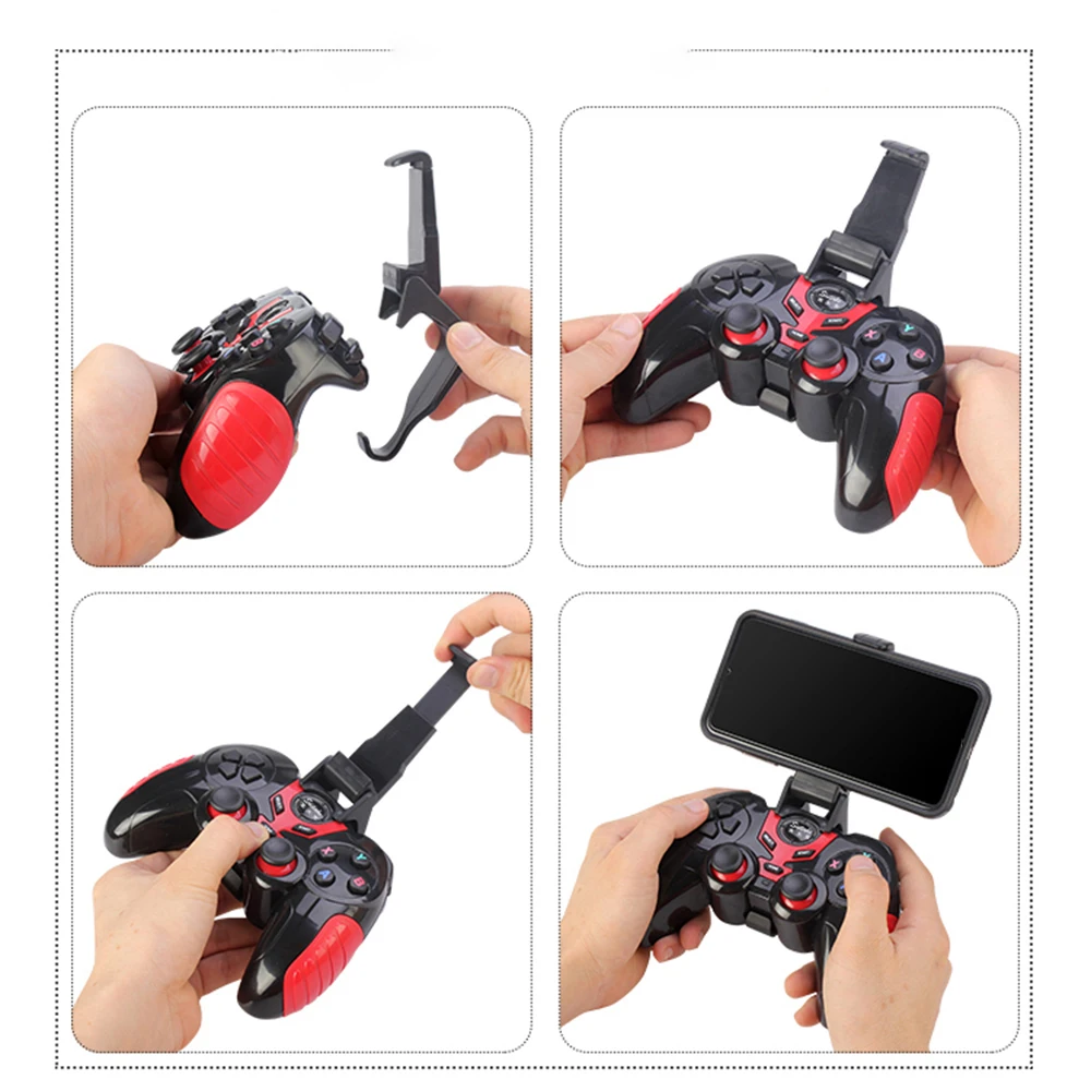 STK-7024X беспроводной BT 3 в 1 геймпад держатель джойстика игрового контроллера смартфона ручка кронштейна для Android / iOS / Windows
