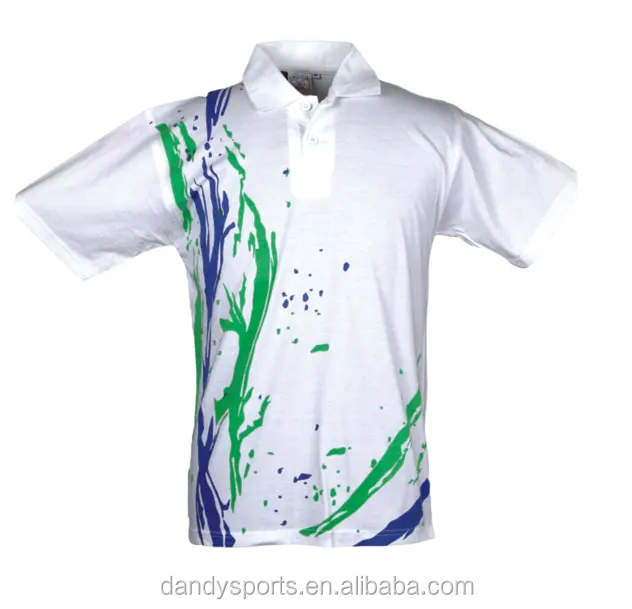 2016 latest customized polo shirts/cricket polo t-shirt full sublimation printing