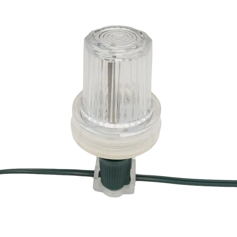 Белые Рождественские огни C9 E17 стробоскопические мигающие лампы-вспышки