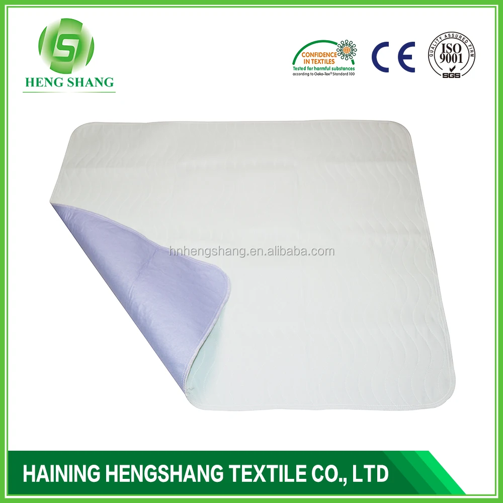 extra absorbent adult polyurethane washable waterproof incontinence bed pads 60*90