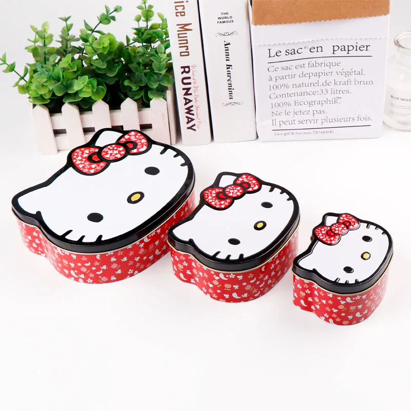  Коробка для конфет TOPSTHINK с рисунком Hello kitty в форме кота русский Набор малышей коробка оловянной милой подарочной коробке девочки