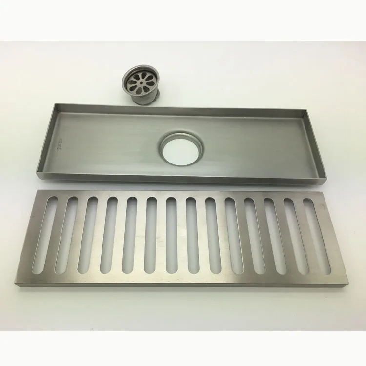 
Residential and Commercial 304 Stainless Steel Linear Floor Drains Anti-Blocking Long Bar Shape Shower Waste for Hotel Project 