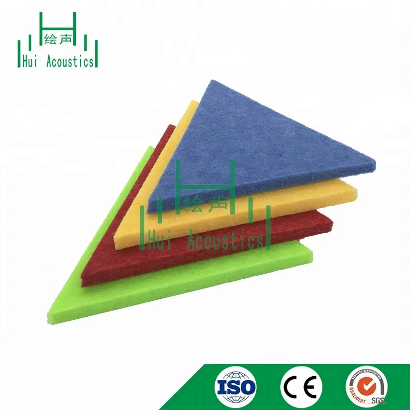 Sound Insulation Polyester Fiber Acoustic Panel Hexagon Decorative Wall Boards Soundproof Acoustic Fiber Ceiling Material