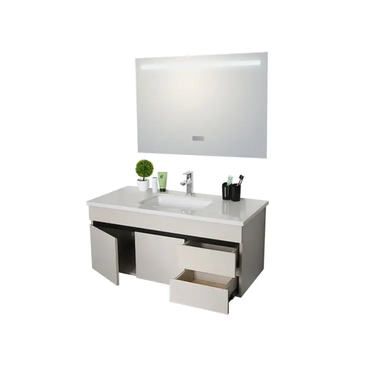 Modern Bath Vanities Wholesale Washbasin Bathroom Cabinet With Ceramic And Mirror  smart mirror cabinet