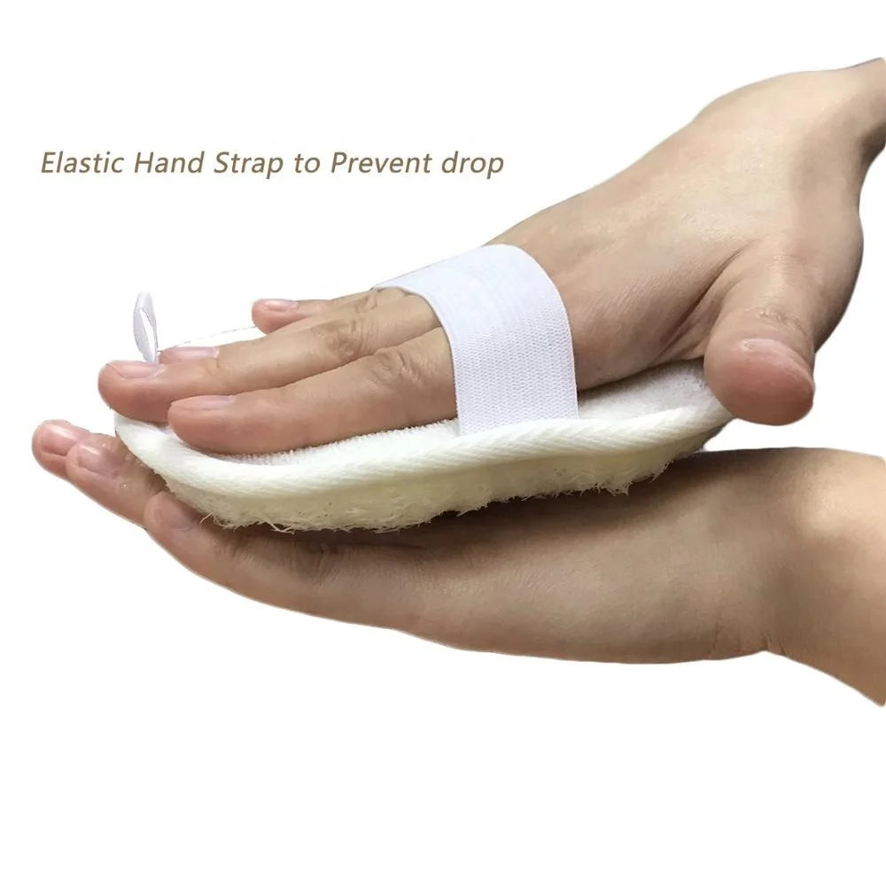 Bath Disposable Natural Loofah sponge Scrubber Brush Close Skin For Hotel Amenities