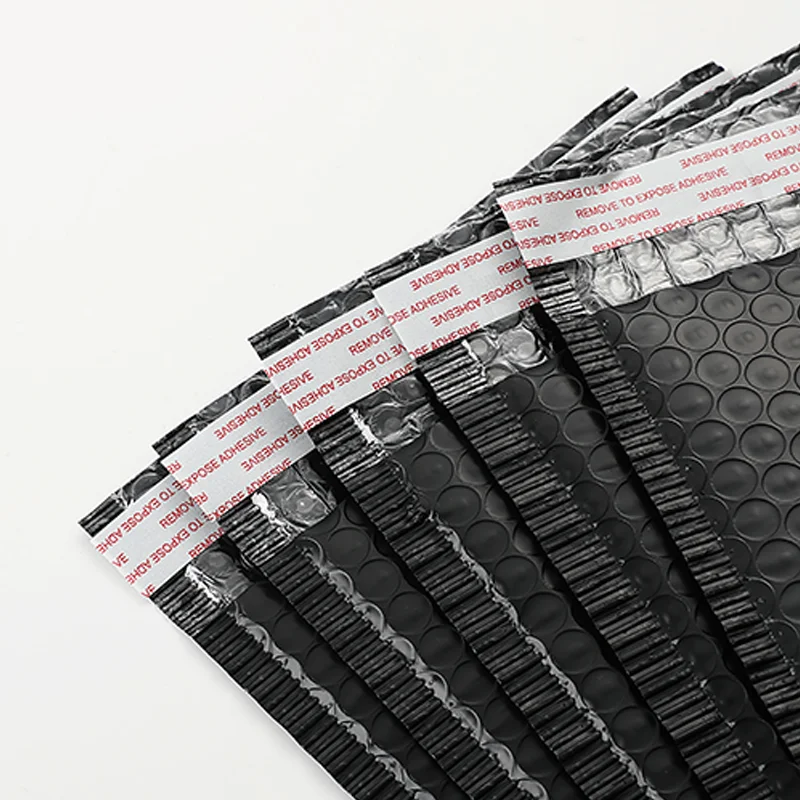 
black packing envelopes Custom Accepted mailer air matte bubble bag 