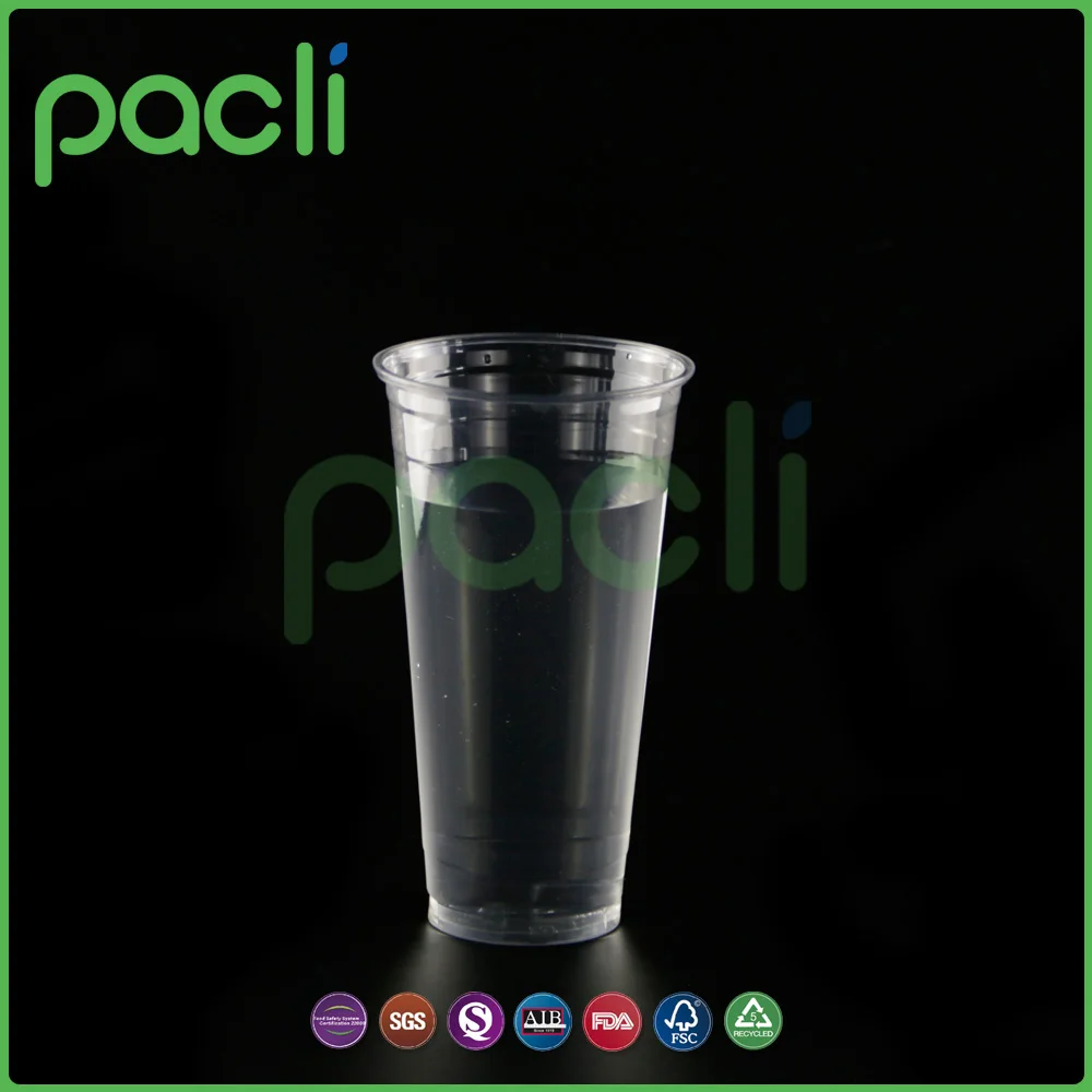 Factory Supplies Hotsale 24oz Boba Bubble Tea Cups PP Plastic Smoothie Milkshake Cups with Heart Stopper Lids