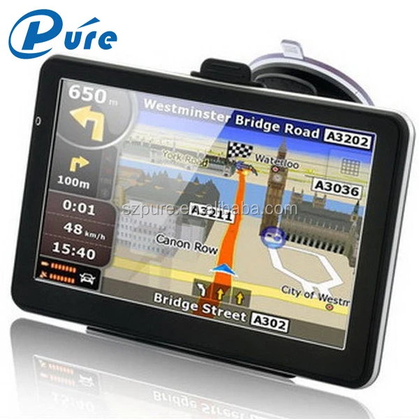 7 Inch TFT LCD Screen Windows CE 6.0 GPS Navigation ARM11 CPU GPS Navigator with FM Transmitter Built-in 4GB Flash Memory