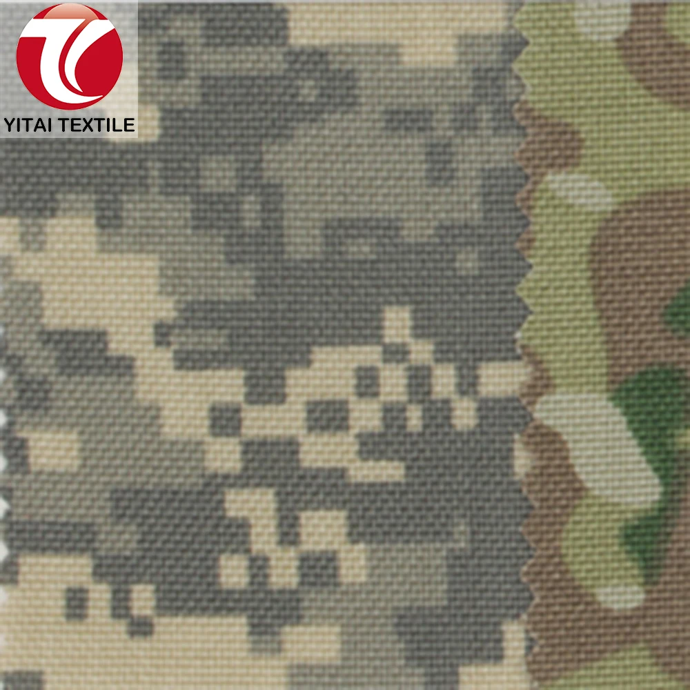 Водостойкая 1050d Мультикам камуфляжная нейлоновая cordura ткань с принтом под заказ с полиуретановым покрытием