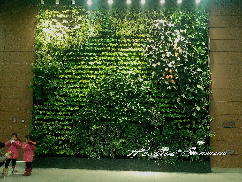 hot selling factory price new designed popular artificial plant wall vertical wall garden with high quality