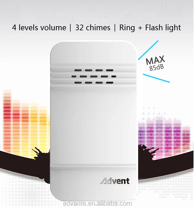 brands wireless cordless door bell long 150M transmitting range waterproof bell push doorbell