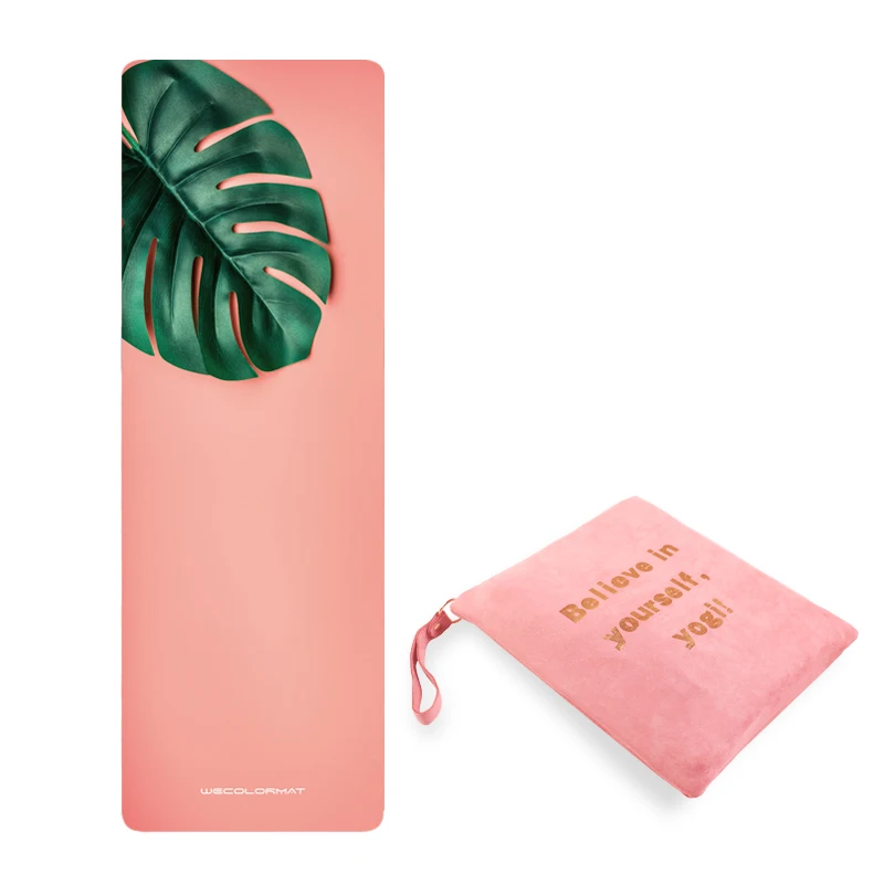 Лидер продаж, экологически чистые, OEM, полноцветные складные натуральные деревья, частная этикетка, пользовательский принт, замшевые дорожные резиновые полотенца, коврик для йоги