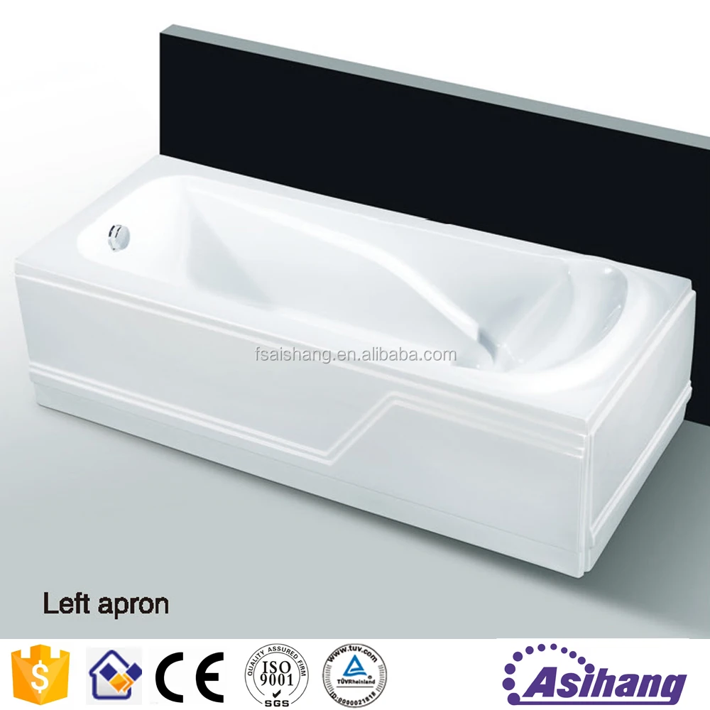 Portable Bath Tub Luxury Indoor Rectangular Hot Tubs Adult Eco-friendly 1 Piece Massage Graphic Design White Modern Hotel Center