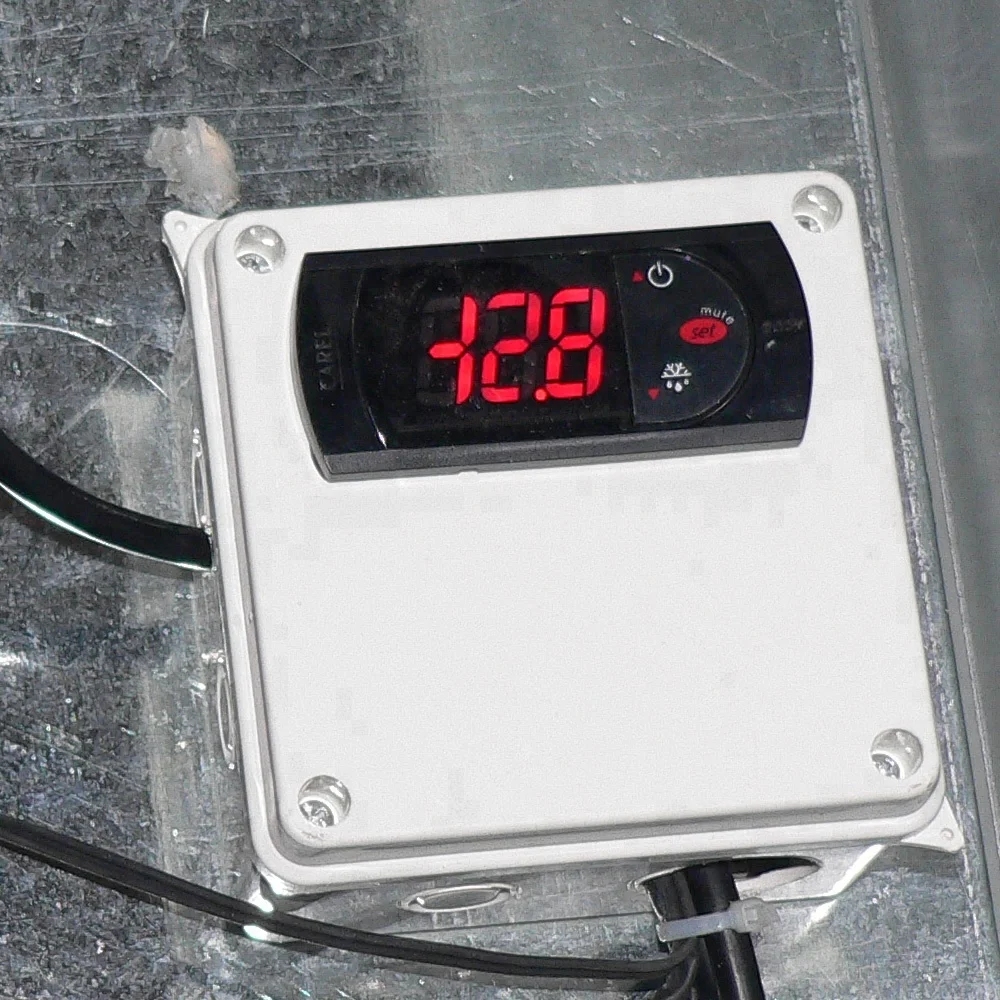 2 Slat Solid Door Ice Storage Commercial