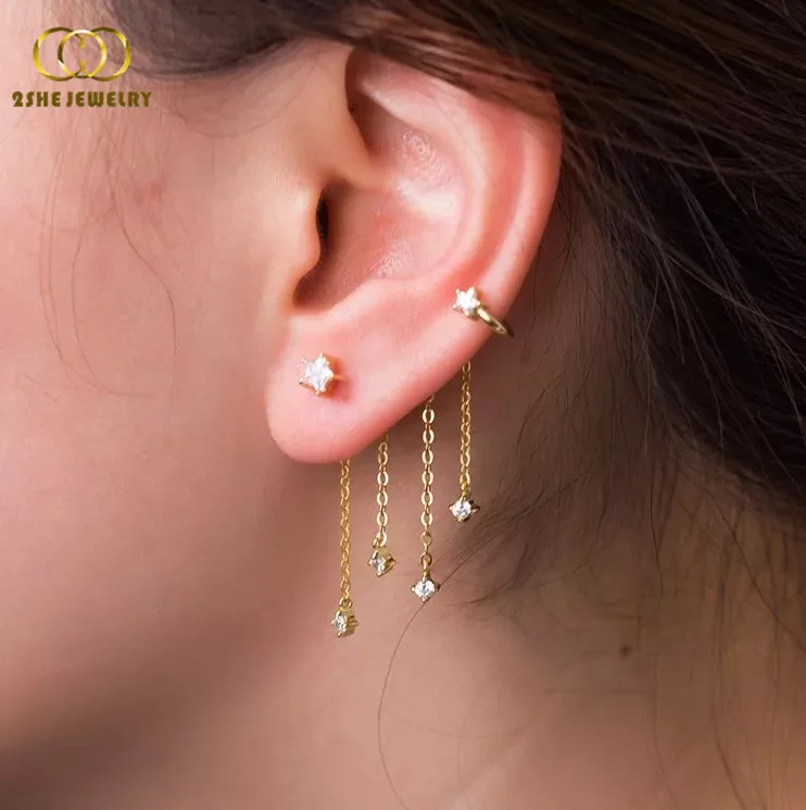 Gold Plate Trendy Earring Designs