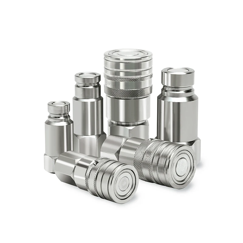 Stainless steel flat face hydraulic quick coupling