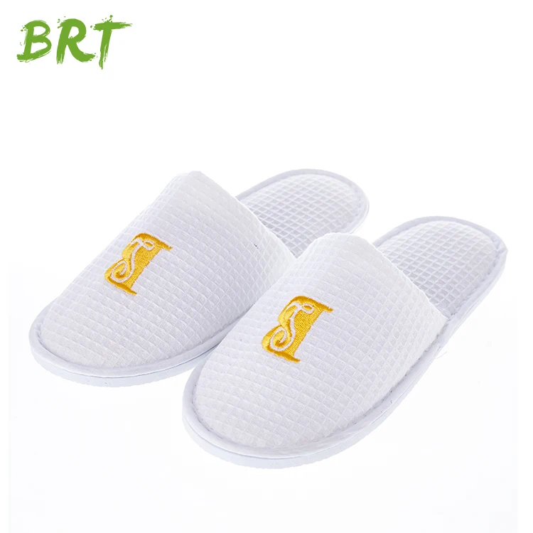 Eco-Friendly Disposable Hotel Slippers Cheap Waffle Slippers