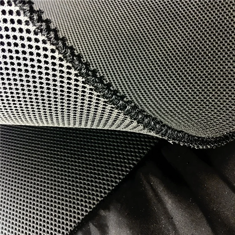 Eco safe 8mm breathable 3d air cool mesh fabric for tactical armor vest device, wheel chair cushion