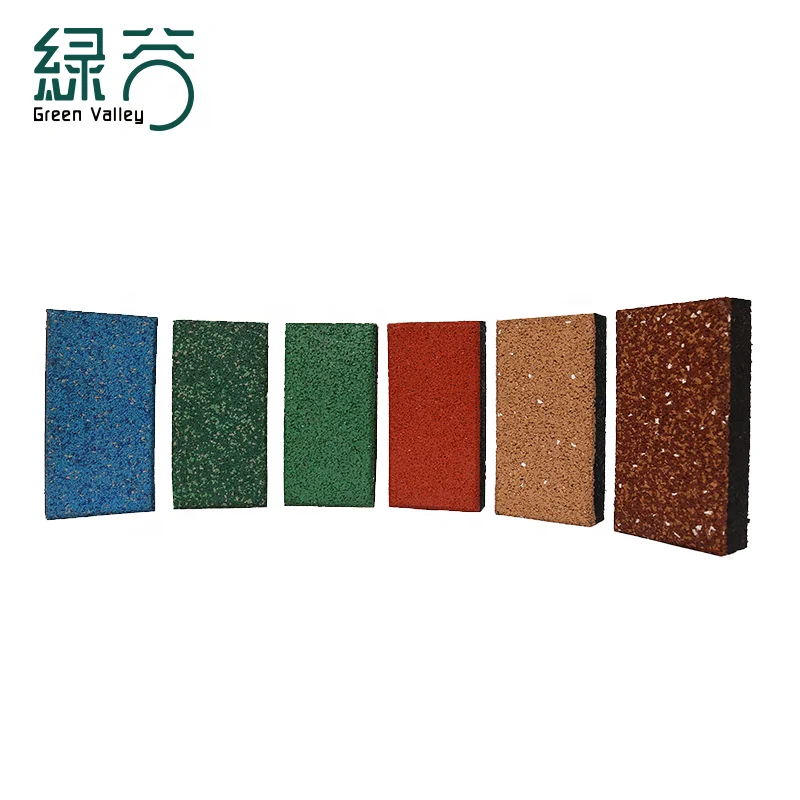 Уличные Тротуарные резиновые плитки, переработанные резиновые Кирпичи, гаражные напольные плитки, оптовая продажа