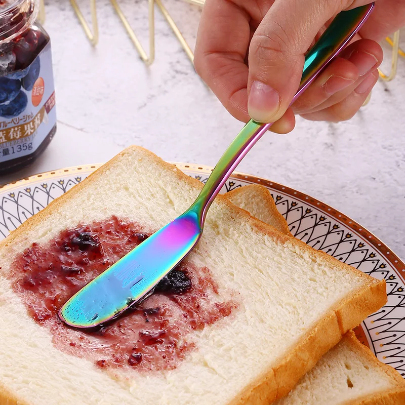 
Wholesale Hot selling in Amazon Cheese Dessert Jam Stainless steel Small Butter Knife 