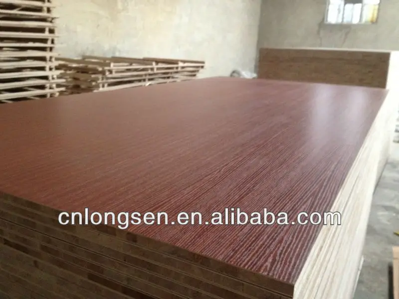 1220x2440x18mm Falcate core(1st Grade) Melamine Blockboard