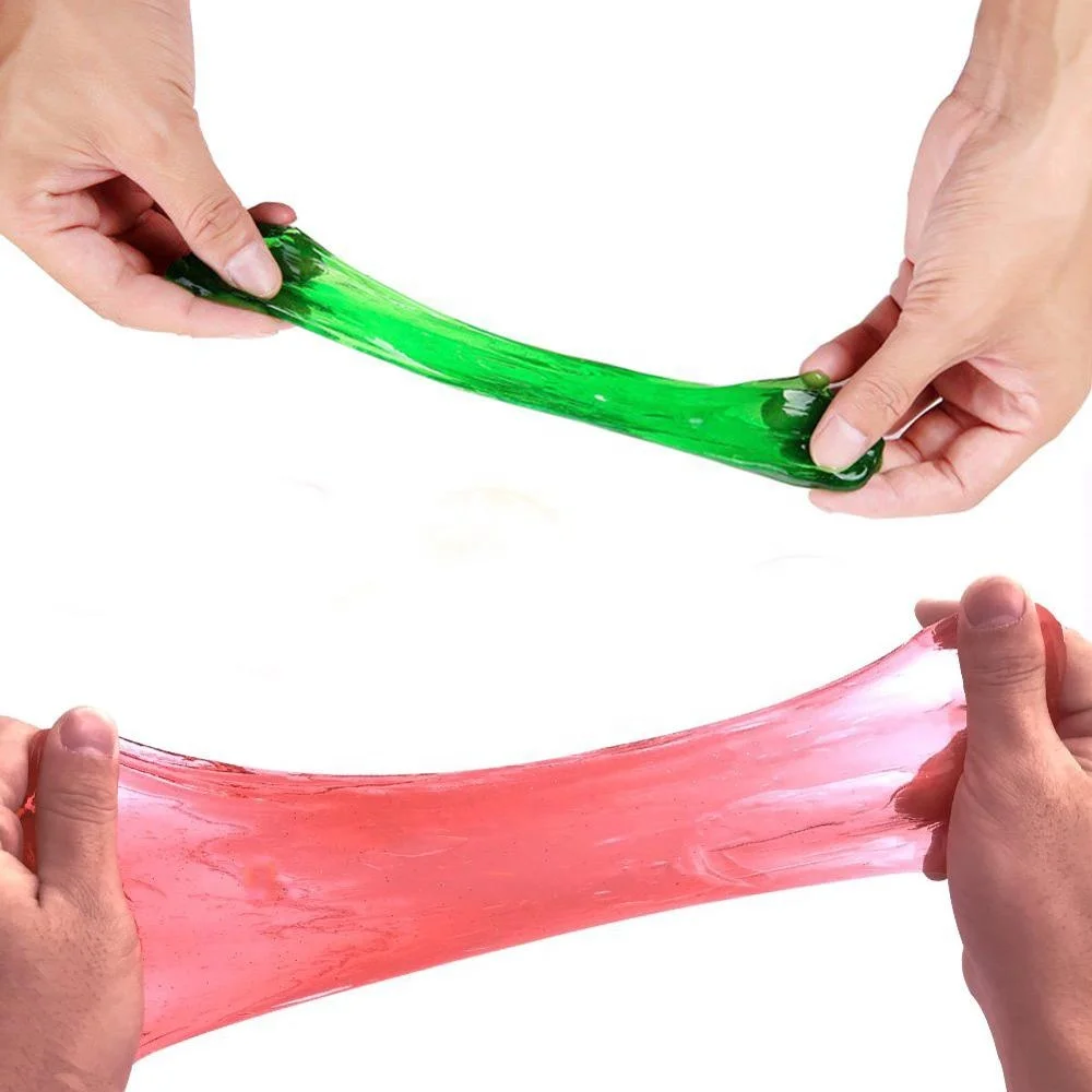 5cm Capsule Coloring Soft Unicorn Double Crystal Putty Slime Jelly Toy for Kids