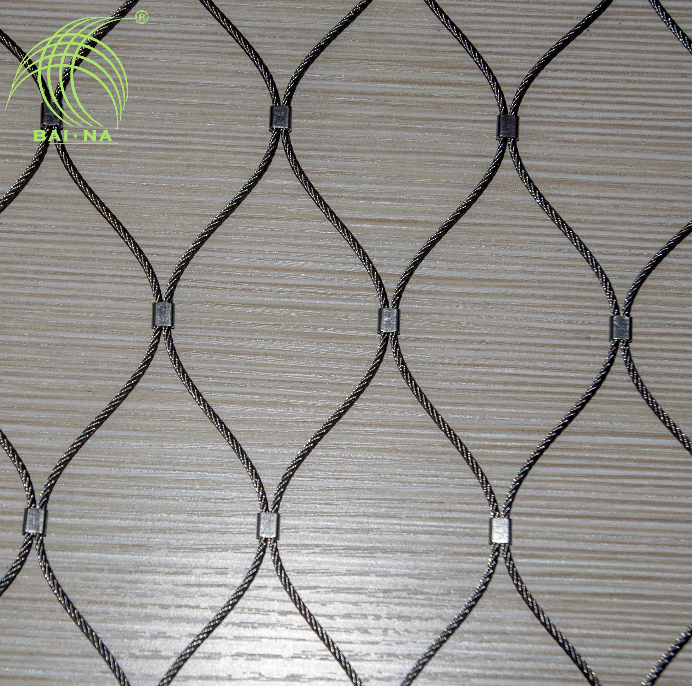 
hot selling flexible wire mesh netting architectural decorative rope mesh 