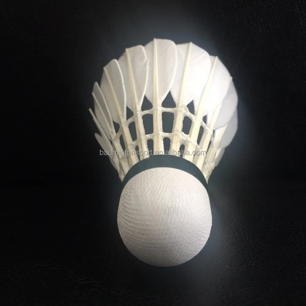 China top quality goose feather badminton shuttlecock OEM production as yy quality (Anhui Lingmei AH-31)