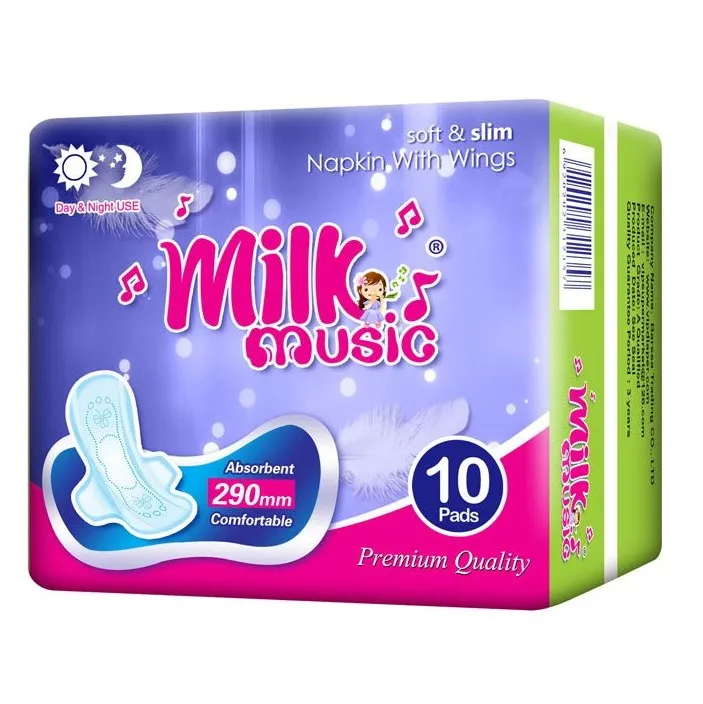 milk music sanitary pad women sanitary napkin towel supplier in China