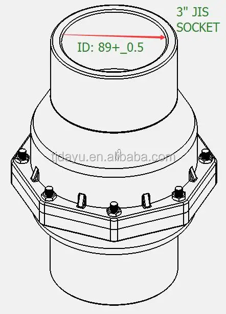 ATA push connection one way check valve pvc plastic non return valves